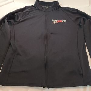 WWE 2K17 Black Zip-Up Jacket Size XL